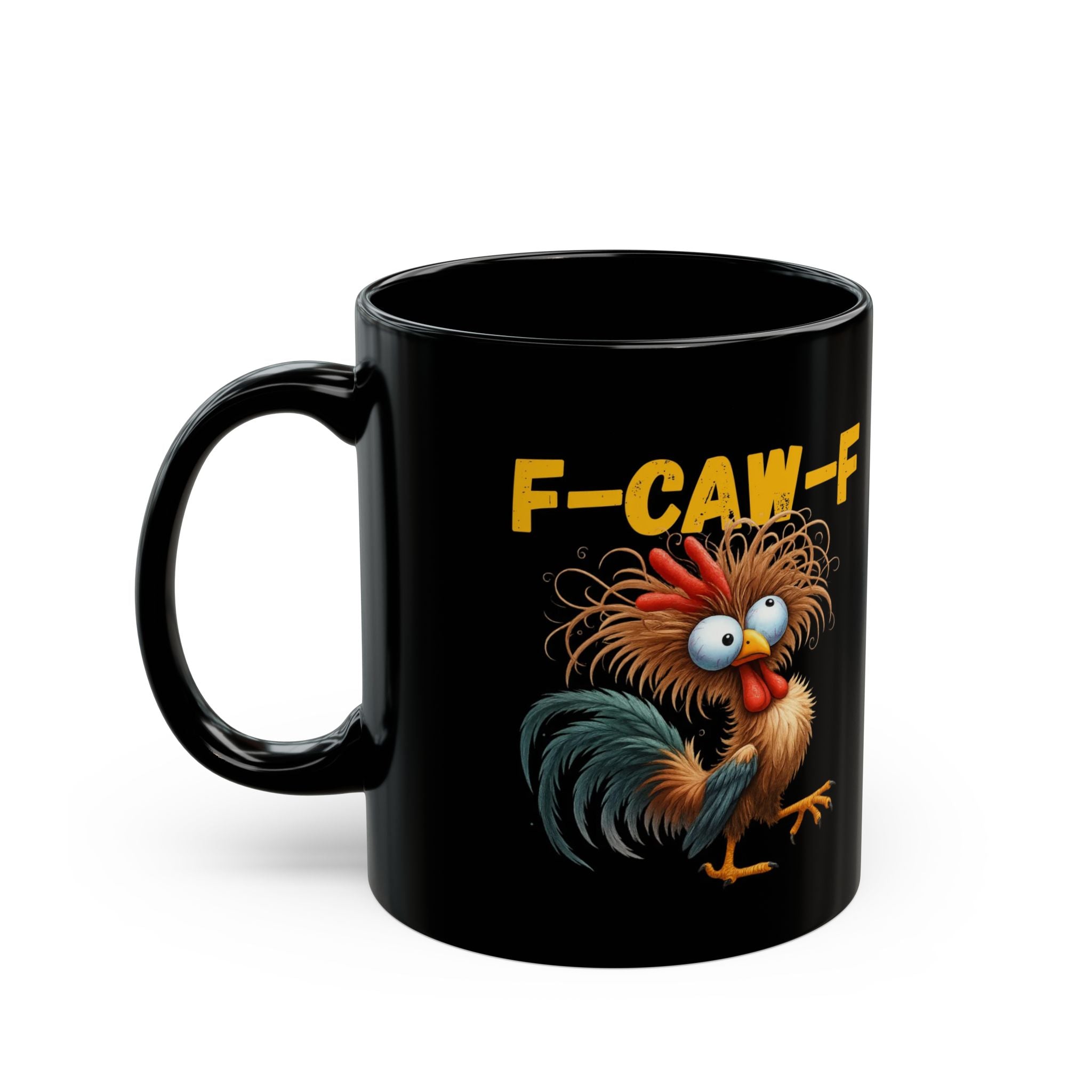 Funny Rooster Mug, Quirky Coffee Cup for Animal Lovers, Gift for Holidays, Kitchen Decor, Humor in Every Sip